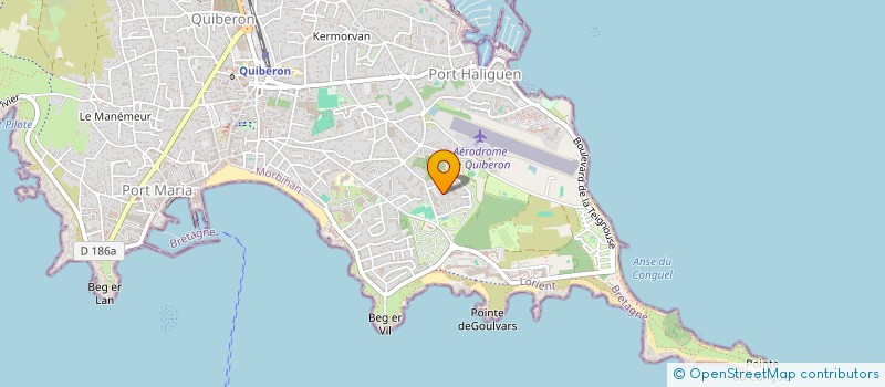 localisation de l'entreprise MADAME JUSTINE RETO à QUIBERON