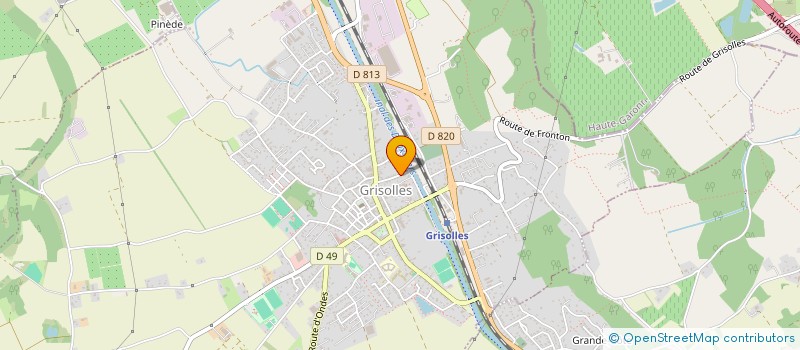 localisation de l'entreprise MADAME JUSTINE RIBES  GRISOLLES