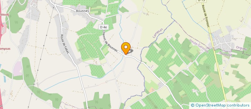 localisation de l'entreprise MADAME JUSTINE RICARDOU  CAMPSAS