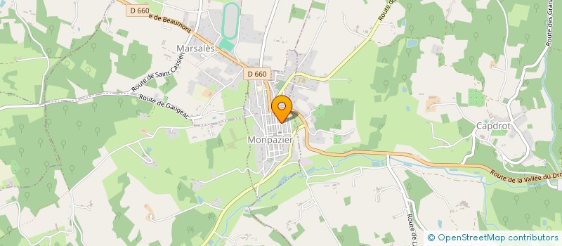 localisation de l'entreprise MADAME JUSTINE RICHARD  MONPAZIER