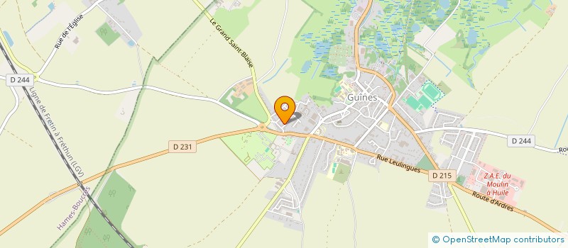 localisation de l'entreprise MADAME JUSTINE RINGOT  CALAIS