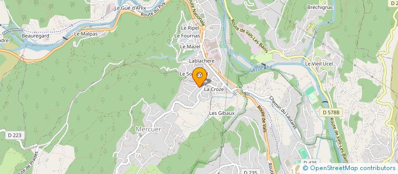 localisation de l'entreprise MADAME JUSTINE ROBERT  MERCUER