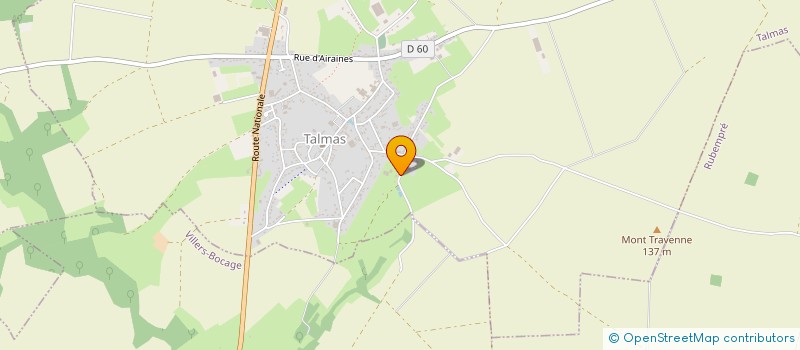 localisation de l'entreprise MADAME JUSTINE ROBILLARD  TALMAS