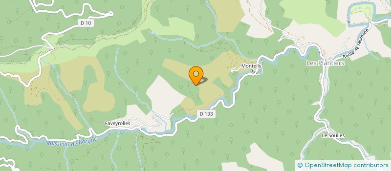 localisation de l'entreprise MADAME JUSTINE ROBINEAU  LES PLANTIERS