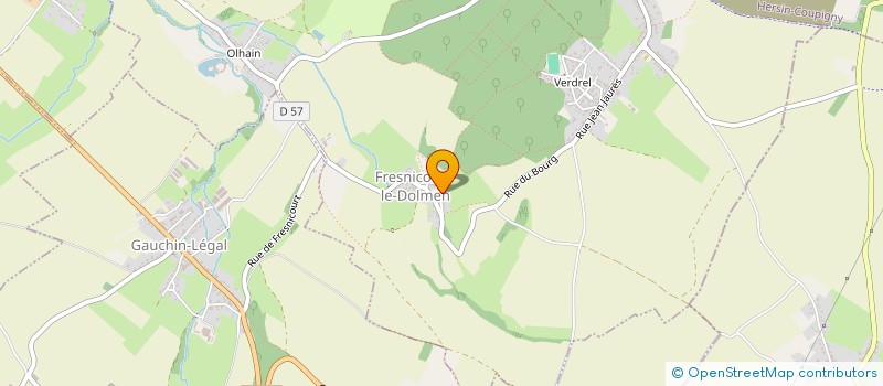 localisation de l'entreprise MADAME JUSTINE ROCHE  FRESNICOURT-LE-DOLMEN