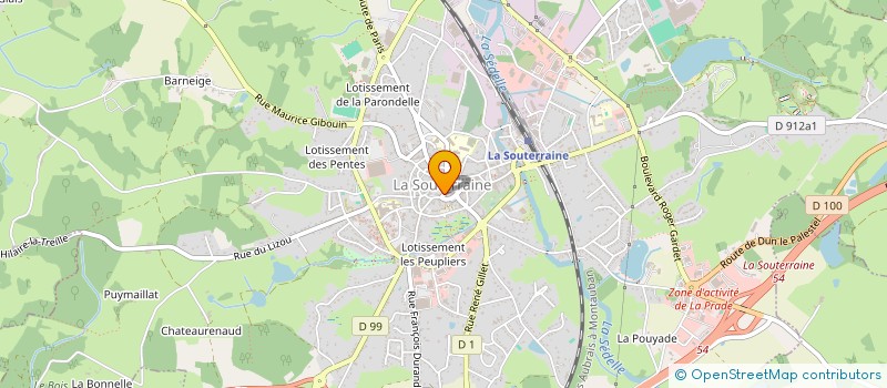 localisation de l'entreprise MADAME JUSTINE ROCTON à LA SOUTERRAINE