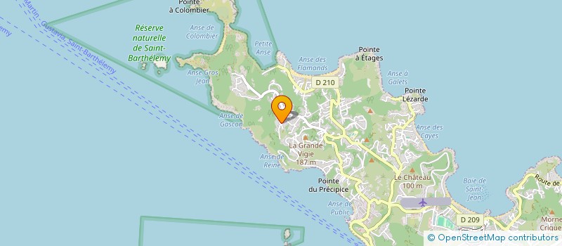 localisation de l'entreprise MADAME JUSTINE ROSSONI  SAINT-BARTHELEMY