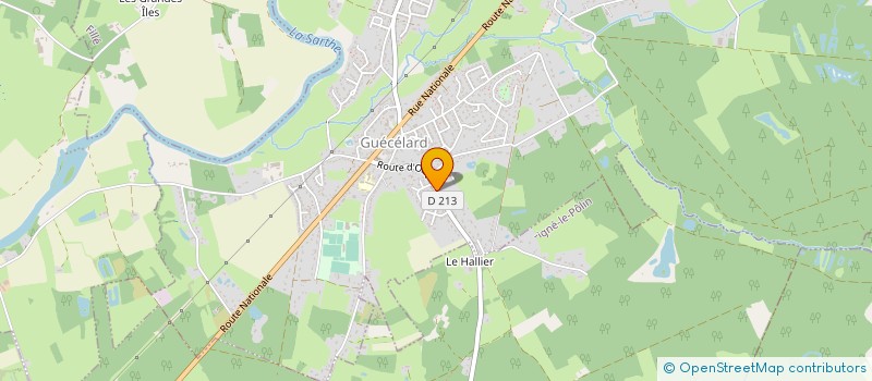 localisation de l'entreprise MADAME JUSTINE ROUSSEAU  GUECELARD