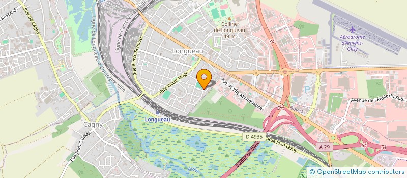 localisation de l'entreprise MADAME JUSTINE ROUSSEL  LONGUEAU