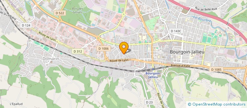 localisation de l'entreprise MADAME JUSTINE ROUX à BOURGOIN-JALLIEU