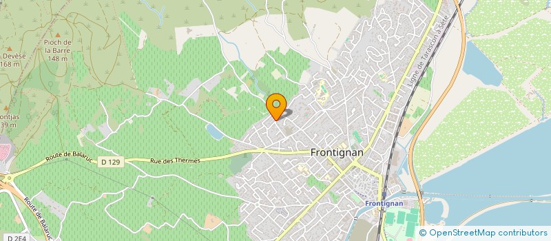 localisation de l'entreprise MADAME JUSTINE SABATIER à FRONTIGNAN
