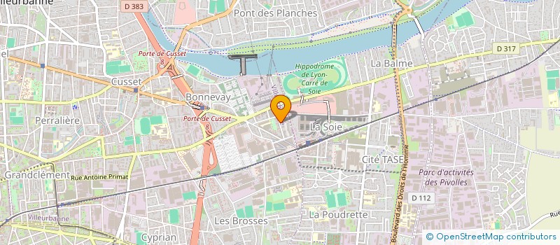 localisation de l'entreprise MADAME JUSTINE SAINE  VILLEURBANNE