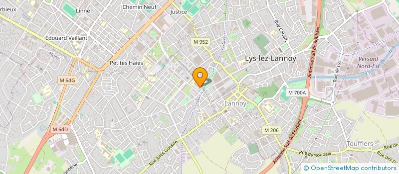 localisation de l'entreprise MADAME JUSTINE SAKOWICZ  HEM