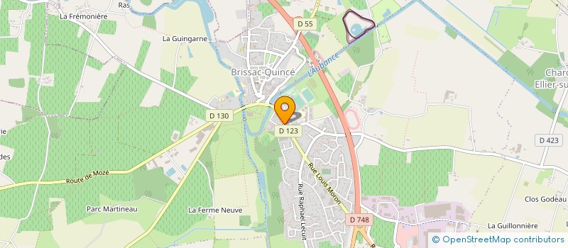 localisation de l'entreprise MADAME JUSTINE SALMON  BRISSAC LOIRE AUBANCE