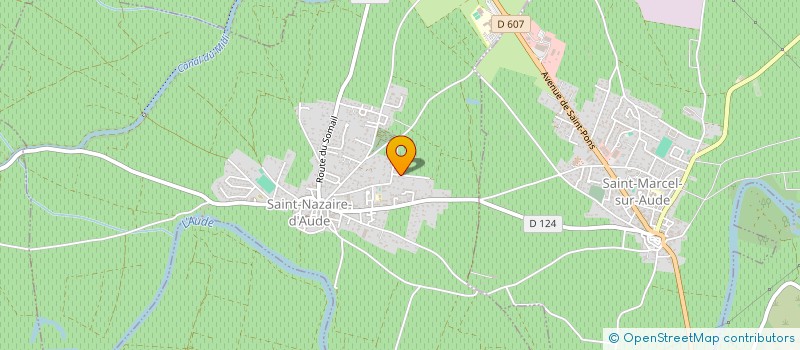 localisation de l'entreprise MADAME JUSTINE SALVADO  SAINT NAZAIRE D AUDE