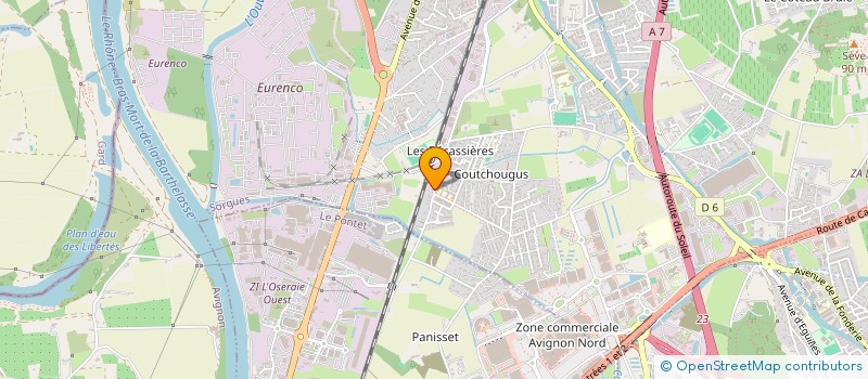 localisation de l'entreprise MADAME JUSTINE SEGURA  SORGUES