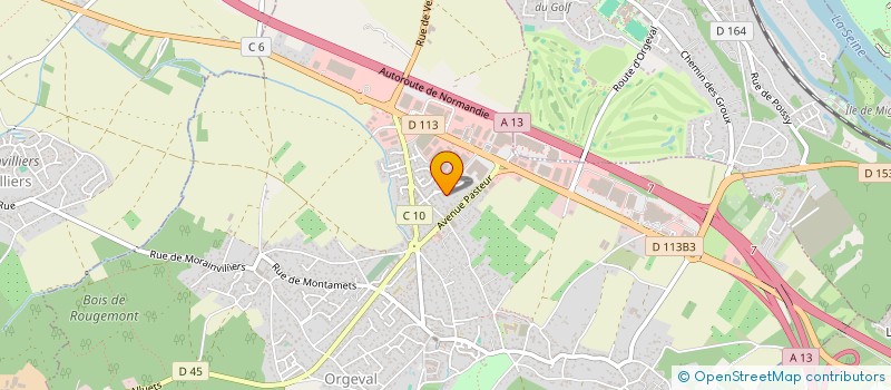 localisation de l'entreprise MADAME JUSTINE SENEE  ORGEVAL