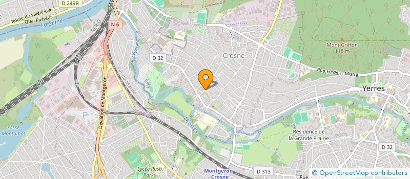 localisation de l'entreprise MADAME JUSTINE SERIEYS  CROSNE