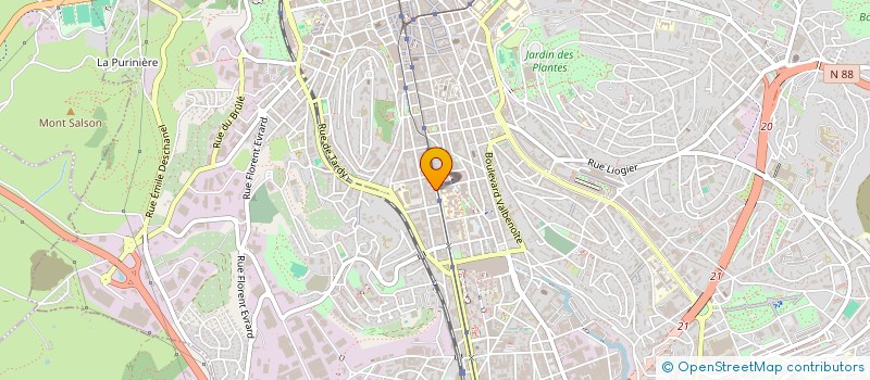 localisation de l'entreprise MADAME JUSTINE SERODON  SAINT-ETIENNE