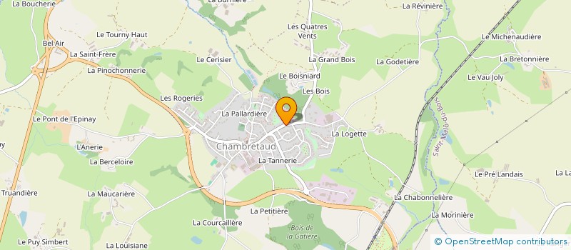 localisation de l'entreprise MADAME JUSTINE SIONNEAU à CHANVERRIE