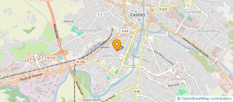 localisation de l'entreprise MADAME JUSTINE SIRVEN  CASTRES