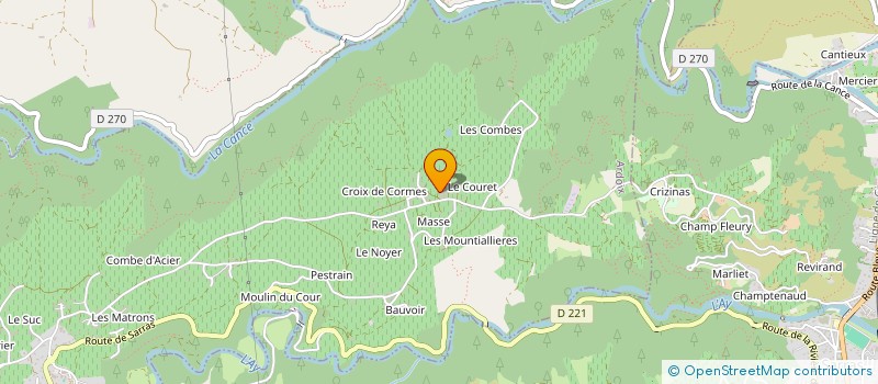 localisation de l'entreprise MADAME JUSTINE SKIMANI  ARDOIX