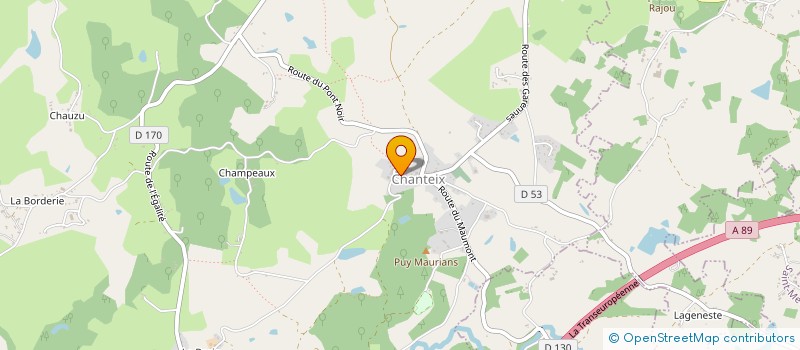 localisation de l'entreprise MADAME JUSTINE SOULIAC  CHANTEIX