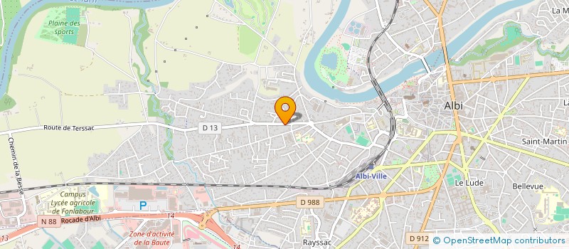 localisation de l'entreprise MADAME JUSTINE SPANG  ALBI