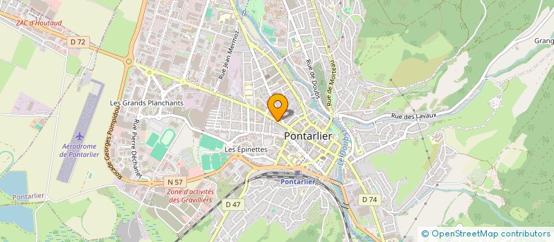 localisation de l'entreprise MADAME JUSTINE STEHLY à PONTARLIER