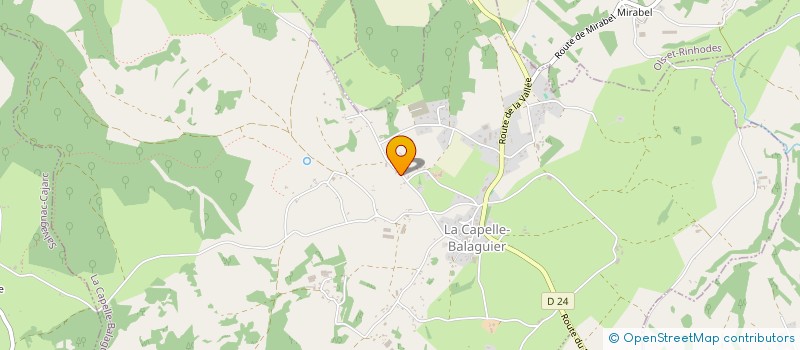localisation de l'entreprise MADAME JUSTINE TANGUY  LA CAPELLE-BALAGUIER