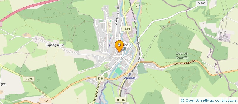 localisation de l'entreprise MADAME JUSTINE TETU  AUMALE