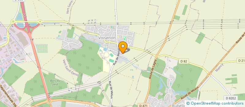 localisation de l'entreprise MADAME JUSTINE THEVENOT  VOISENON