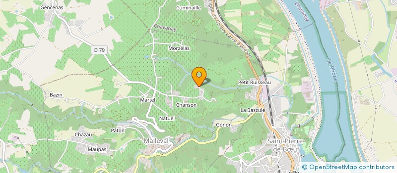 localisation de l'entreprise MADAME JUSTINE THOMAS  MALLEVAL