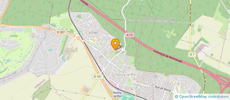 localisation de l'entreprise MADAME JUSTINE THOME  NOISY-LE-ROI