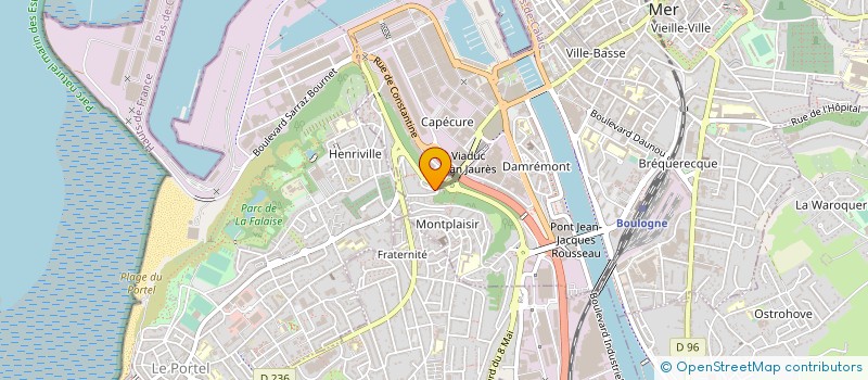 localisation de l'entreprise MADAME JUSTINE THUEUX  BOULOGNE-SUR-MER