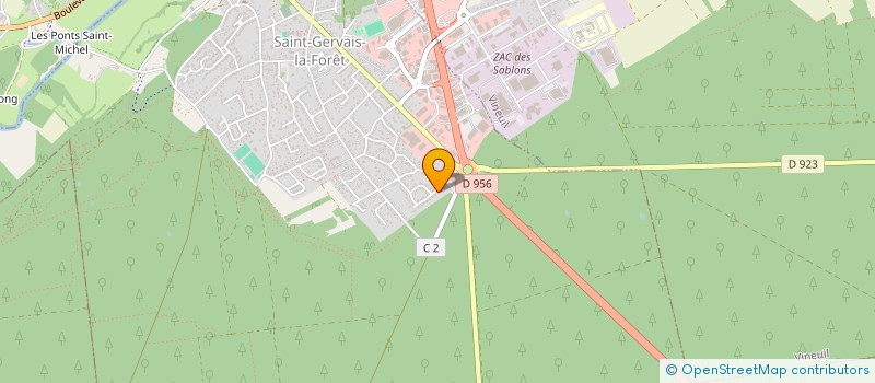 localisation de l'entreprise MADAME JUSTINE TOUCHET  SAINT-GERVAIS-LA-FORET