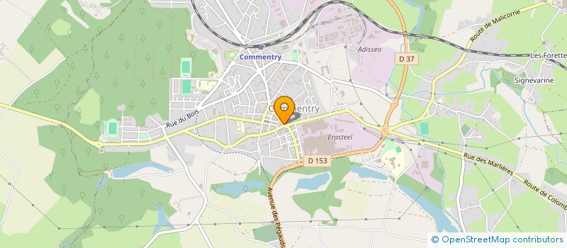 localisation de l'entreprise MADAME JUSTINE TOURRET  COMMENTRY