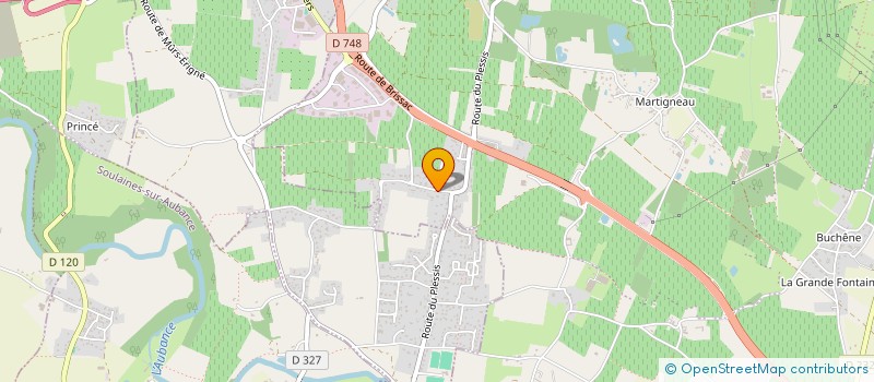 localisation de l'entreprise MADAME JUSTINE TOUZE  SOULAINES-SUR-AUBANCE