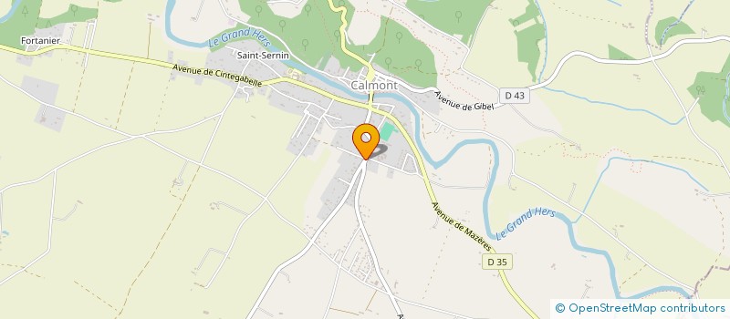 localisation de l'entreprise MADAME JUSTINE TRELA  CALMONT