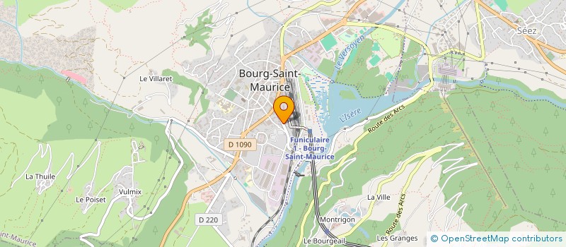 localisation de l'entreprise MADAME JUSTINE TRELLU à BOURG-SAINT-MAURICE