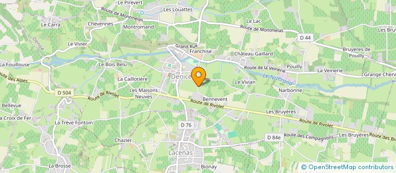 localisation de l'entreprise MADAME JUSTINE TREMEREL  DENICE