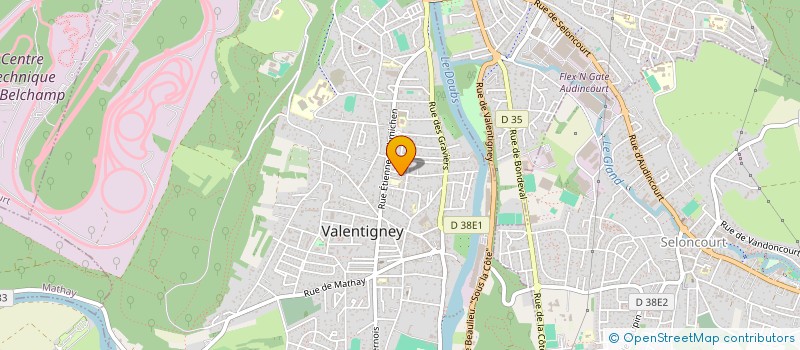 localisation de l'entreprise MADAME JUSTINE TRIPARD  VALENTIGNEY