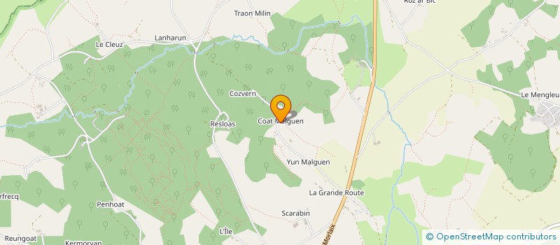 localisation de l'entreprise MADAME JUSTINE VALENTIN  PLOUNEOUR-MENEZ