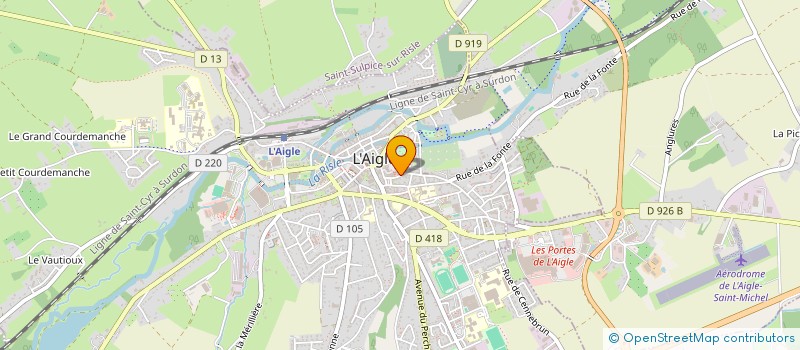 localisation de l'entreprise MADAME JUSTINE VANDERHEYDEN à L'AIGLE