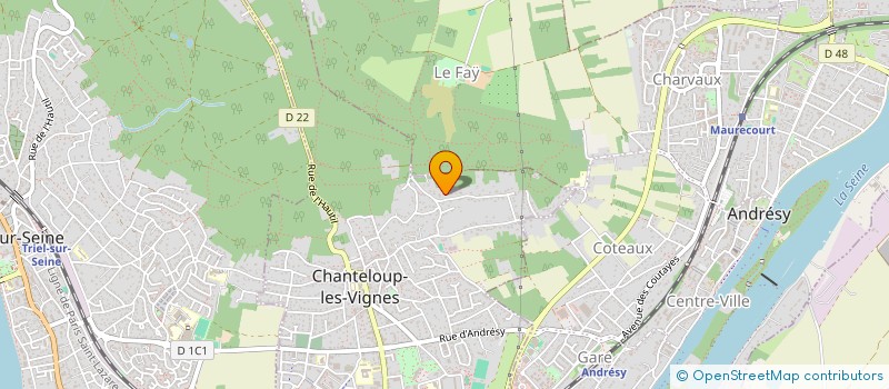 localisation de l'entreprise MADAME JUSTINE VANHUFFEL à CHANTELOUP-LES-VIGNES