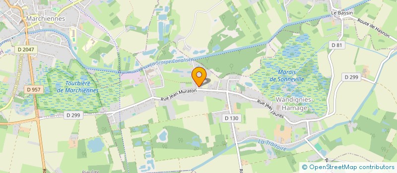 localisation de l'entreprise MADAME JUSTINE VANTIELCKE  WANDIGNIES-HAMAGE