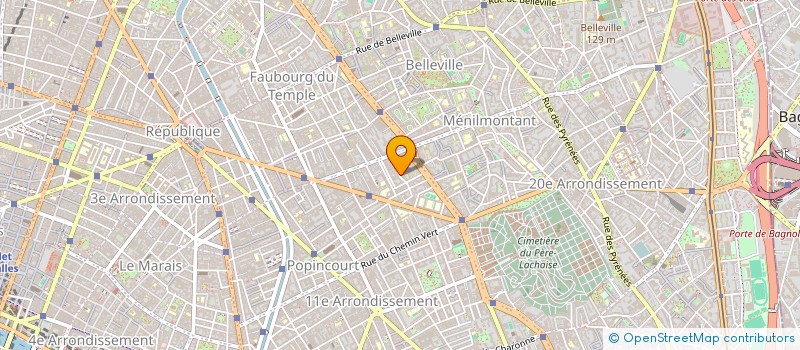 localisation de l'entreprise MADAME JUSTINE VEBER  PARIS 11