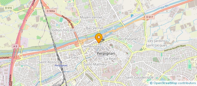 localisation de l'entreprise MADAME JUSTINE VERGES  PERPIGNAN