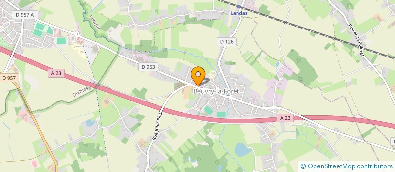 localisation de l'entreprise MADAME JUSTINE VERVYNCK  BEUVRY-LA-FORET