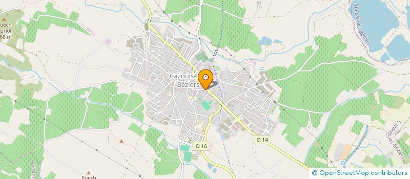 localisation de l'entreprise MADAME JUSTINE VILAPLANA  CAZOULS-LES-BEZIERS